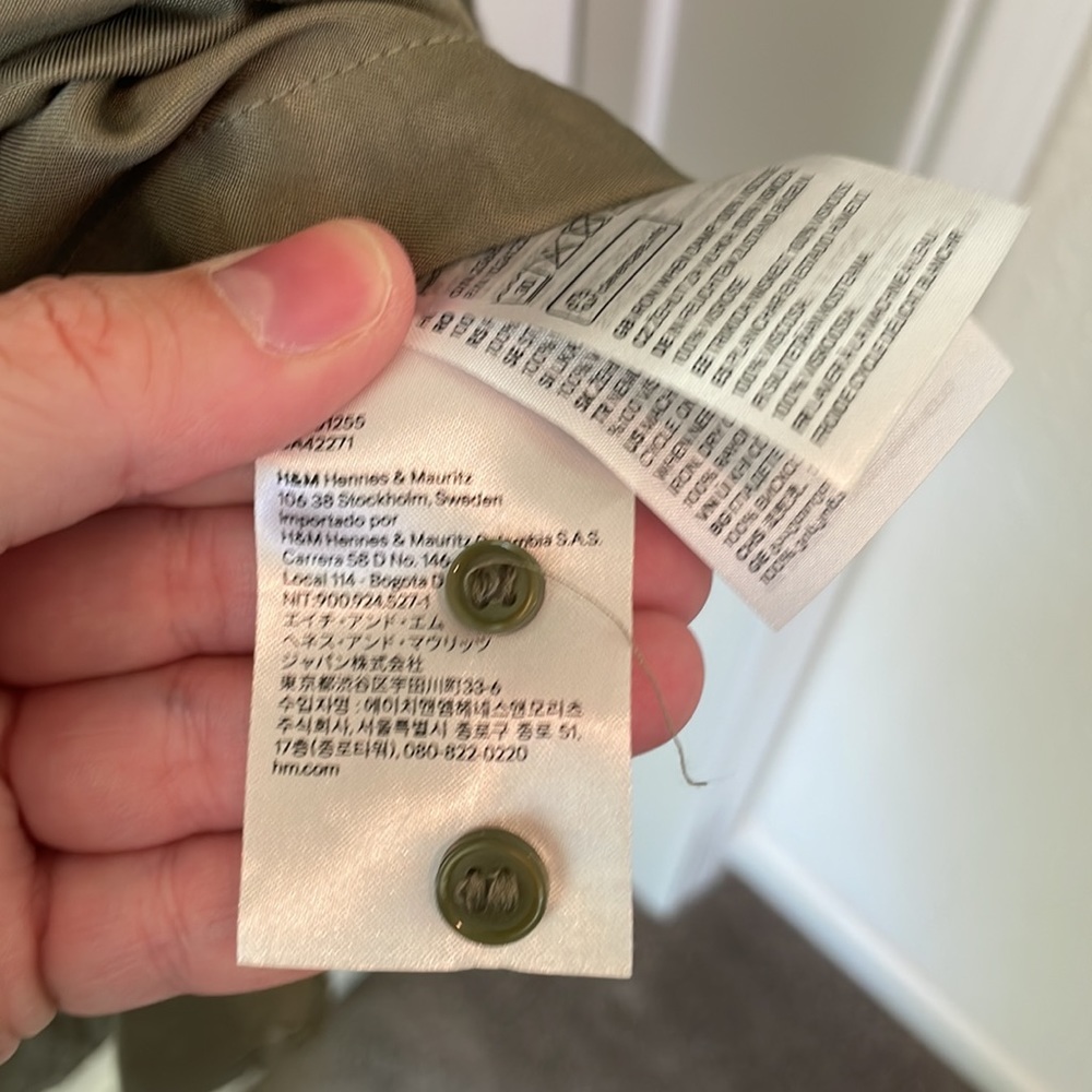 H&M Olive Tunic- oversized NWOT - Picture 11 of 11